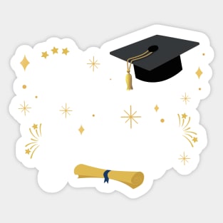 Proud Graduate | Quote With White Text Family Graduation Sticker